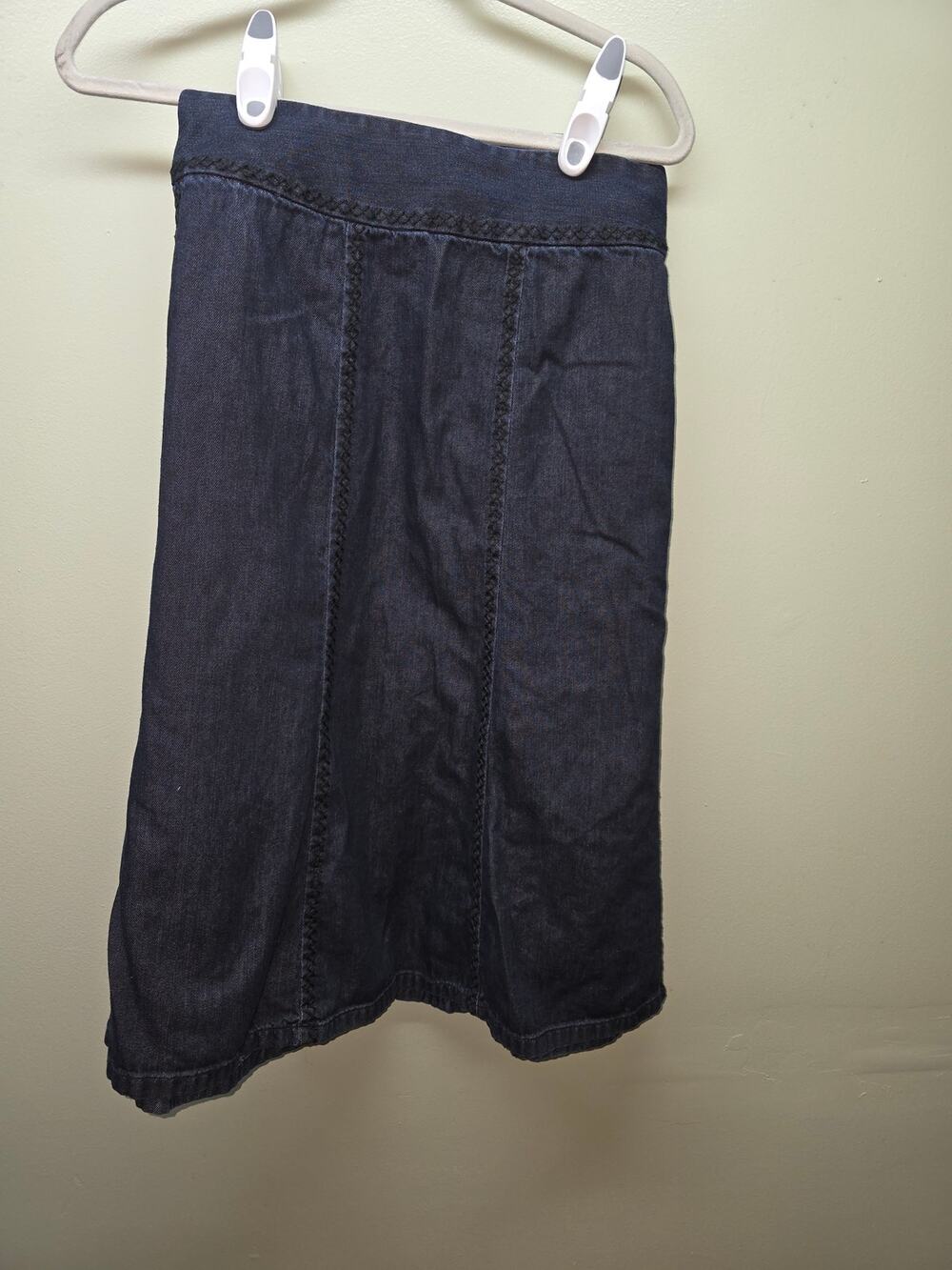 Liz Claiborne Denim Side Zip Closure Midi Skirt Size 24W